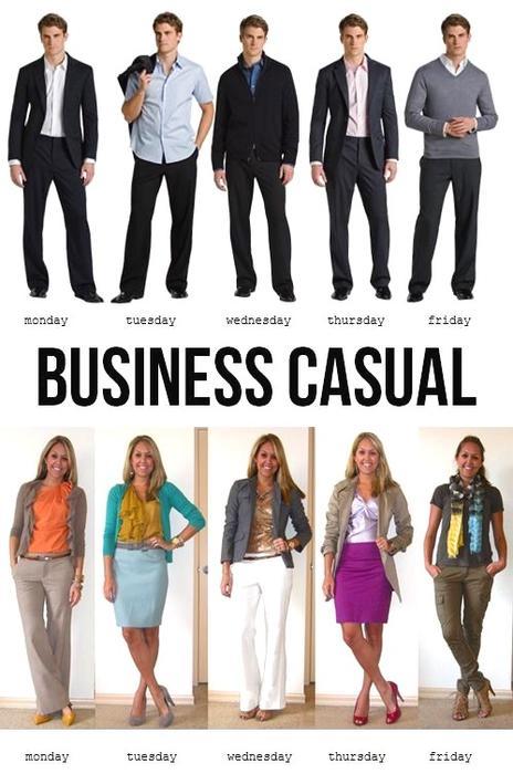 Business casual for men and women