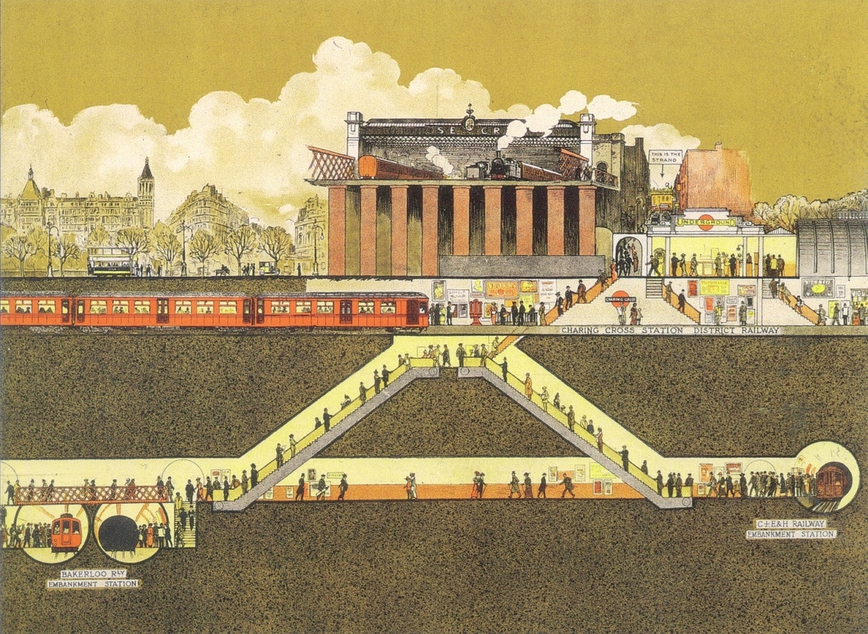 Charing Cross Underground Station Map