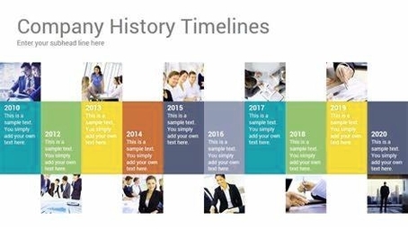 Company History Timelines Keynote Template