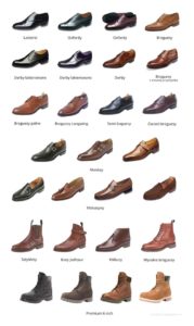 Dress shoes types – Charts