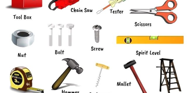 Hand tools diagram