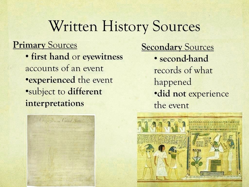 History Sources – Charts