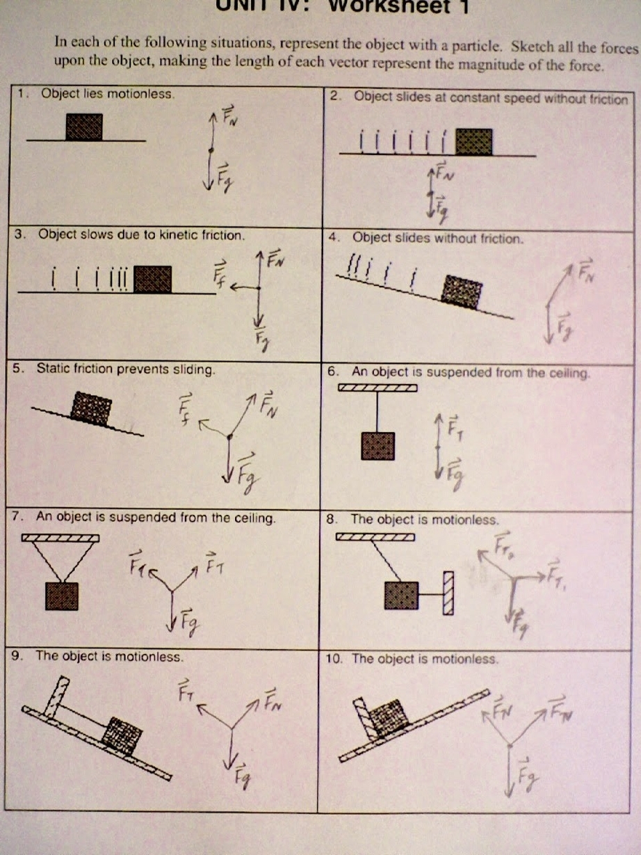 Physics Worksheet Solutions